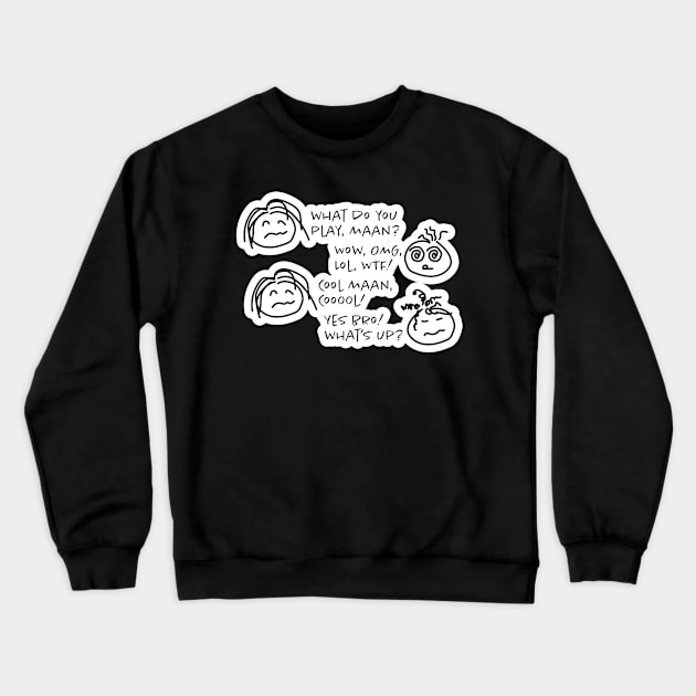 Simple conversations Crewneck Sweatshirt by lvrdesign